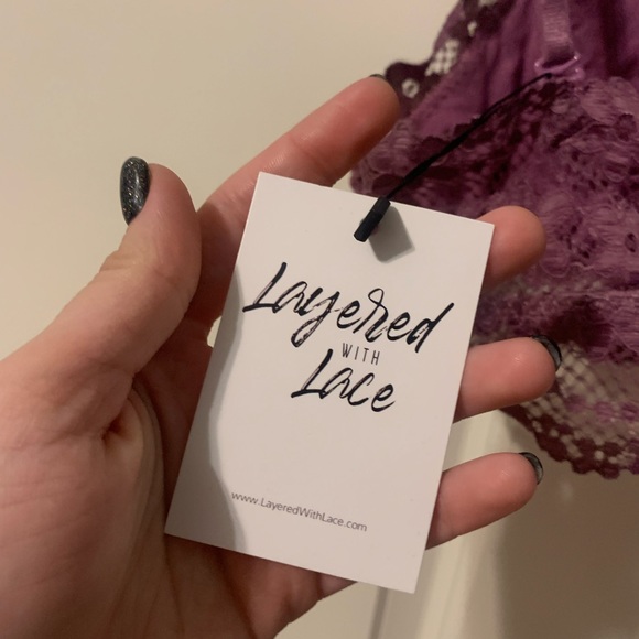 NWT Purple Lace Bralette - Picture 6 of 7